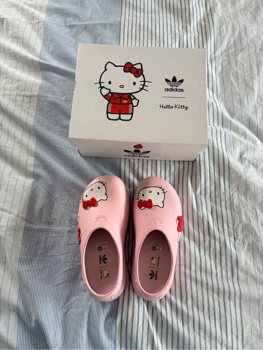 EUC RARE ADIDAS X HELLO KITTY ADIFOM STAN SMITH PLATFORM MULE